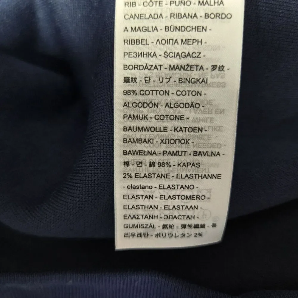 Levi's Mens Large Standard Fit Sherpa Full Zip Hooded Jacket Hoodie Navy Blue L